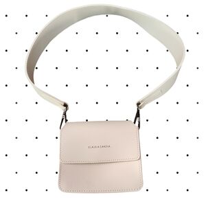 CLAUDIA CANOVA Cream Mini Bag With Thick Strap